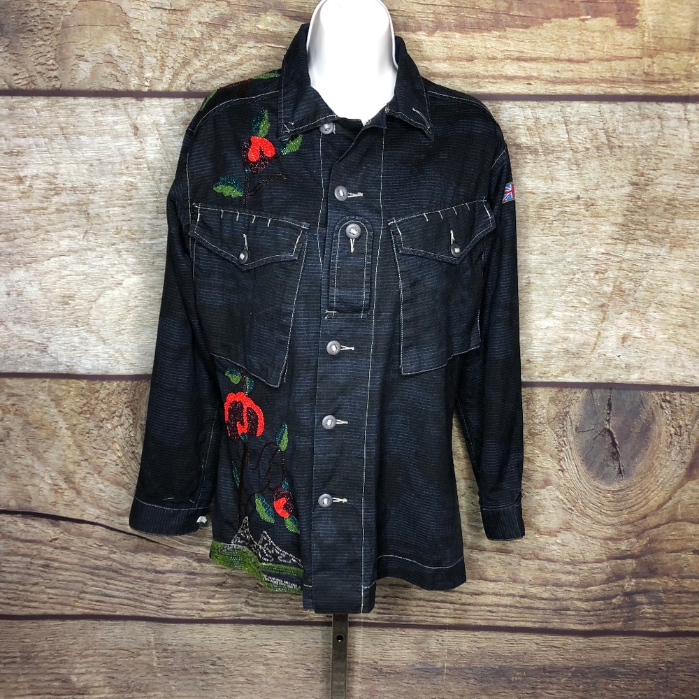 Burning Torch Womens Size S (P/S) Floral Jacket
